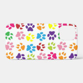 Multi-Colored Paw Prints Case-Mate iPhone Hülle (Rückseite (Horizontal))