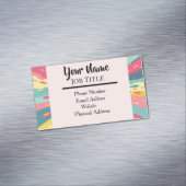 Multi-colored Splashy Business Card Magnet (Beispiel)