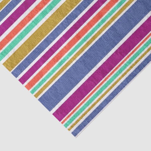 Multi-Colored Textile Stripes Seidenpapier (Ausschnitt)