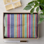 Multi-Colored Textile Stripes Seidenpapier (Geschenk)