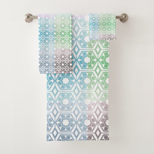 Multi-Colored Towel Badhandtuch Set (Insitu)