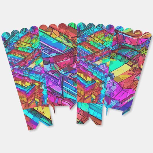 Multi Colorful Geschenkschachtel (Ungeklappt)