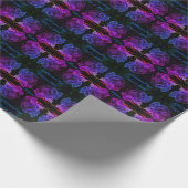 Multi Colors Rose Fantasy Blume Personalisiert Geschenkpapier (Ecke)