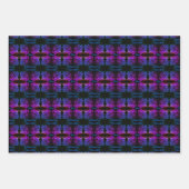 Multi Colors Rose Fantasy Blume Personalisiert Geschenkpapier Set (Vorderseite 3)