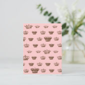 Multi Crown Design - bkgd Farbe wählen Postkarte (Stehend Vorderseite)