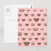 Multi Crown Design - bkgd Farbe wählen Postkarte (Vorne/Hinten)