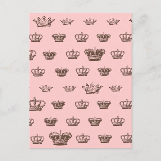 Multi Crown Design - bkgd Farbe wählen Postkarte (Vorderseite)