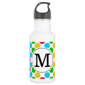 Multi-Dot Mit Monogramm Golfgetränk Edelstahlflasche (Vorderseite)