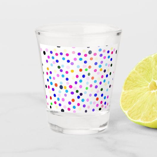 Multi. Dots Shot Glas (Vorderseite)