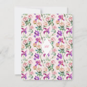 Multi Event Boho Chic Maximalist RSVP Karte (Rückseite)