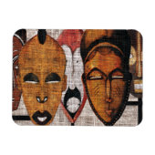 Multi-Face Tribal Foto Magnet (Horizontal)