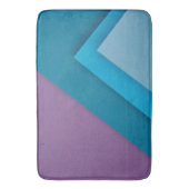 Multi-Farb Lila Blue Green Badematte (Vorderseite Vertikal)