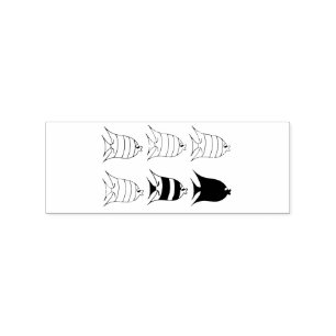 Multi-Farb-Tropischer Fisch Thunder_Cove Gummistempel