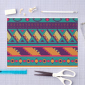 Multi Farbafrikanischer Entwurf Seidenpapier (Handwerk)