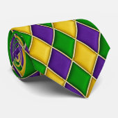 Multi Farbdiamant-Muster-Karneval-Krawatte Krawatte (Gerollt)
