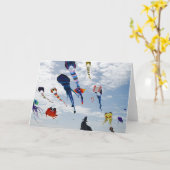 Multi Farbdrachen, die den Himmel malen Karte (Gelbe Blume)