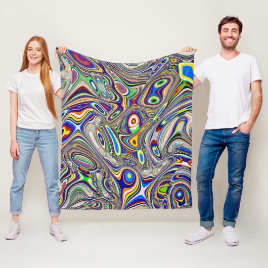 Multi Farbe abstrakte 2, 2018 (Foto) | SVP-Bilder Fleecedecke (Beispiel)