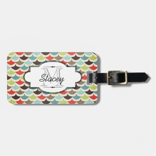 Multi Farben bogten Gepäckanhänger aus (Vorderseite horizontal)