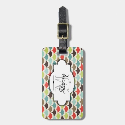 Multi Farben bogten Gepäckanhänger aus (Vorderseite vertikal)