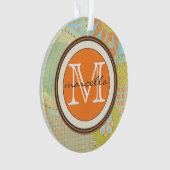 Multi Farbgeometrische Form-helles Monogramm Ornament (Vorderseite)