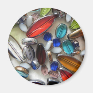 multi farbige Kristallperlen Magnet