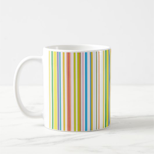 Multi farbige Streifen Kaffeetasse (Links)