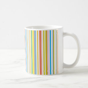 Multi farbige Streifen Kaffeetasse