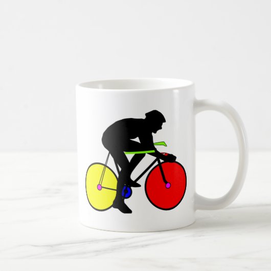 Multi farbiges Fahrrad-Fahrrad Kaffeetasse (Rechts)
