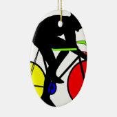 Multi farbiges radfahrenfahrrad keramikornament (Rechts)