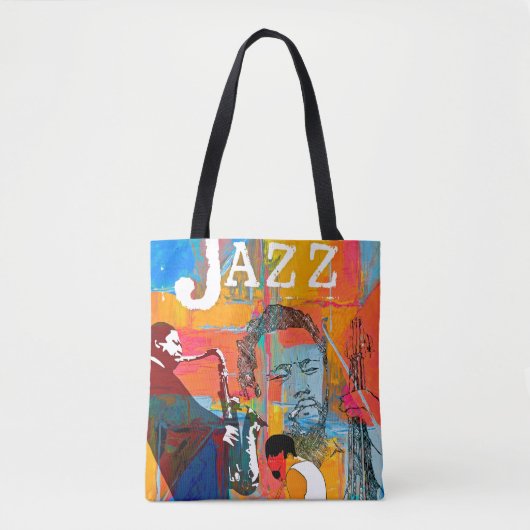 Multi Farbjazzgreats-Taschen-Tasche Tasche (Vorderseite)