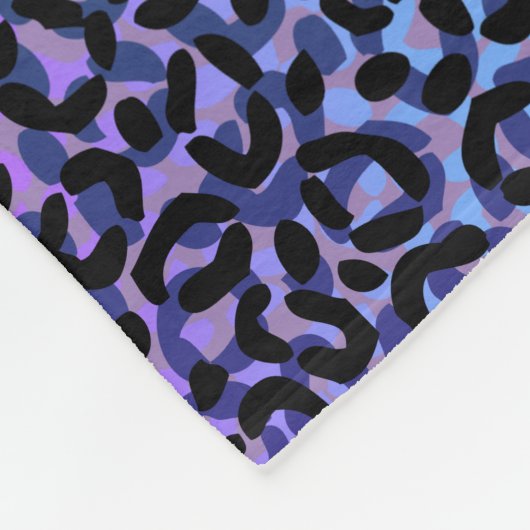 Multi Farbleopard-Druck-Muster Fleecedecke (Ecke)