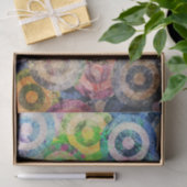 Multi FarbSchmutz kreist Muster ein Seidenpapier (Geschenk)