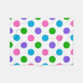 Multi FarbTupfen Fleecedecke (Vorderseite (Horizontal))