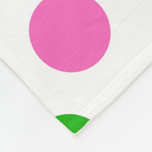 Multi FarbTupfen Fleecedecke (Ecke)