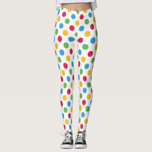 Multi FarbTupfen Legging Leggings