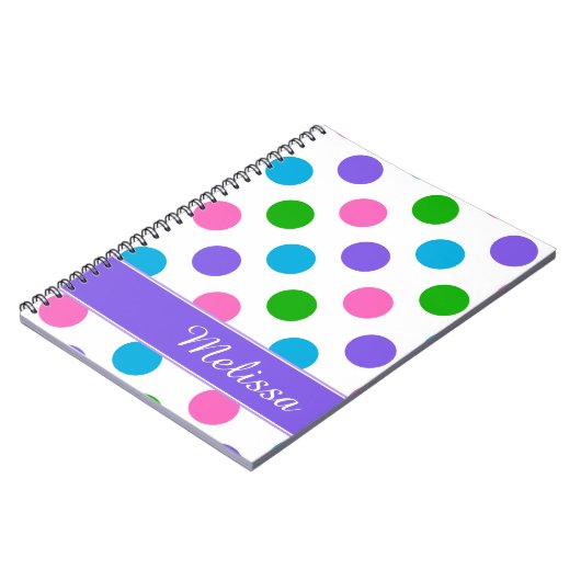 Multi FarbTupfen Notizblock (Linke Seite)