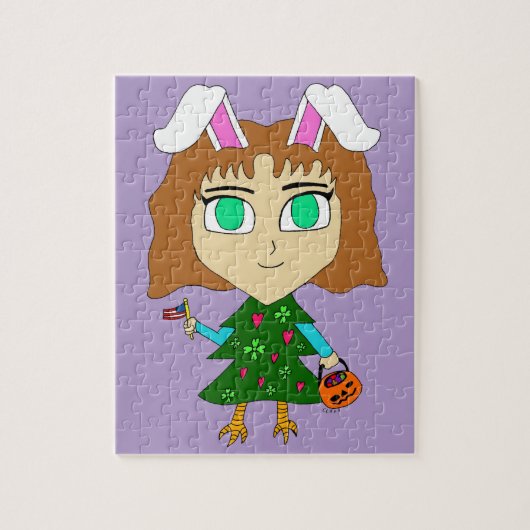 Multi-Feiertags-Chibi Puzzle (Vertikal)