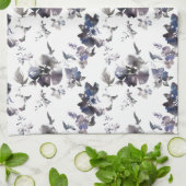 Multi Floral Lila Wasserfarbe Küchentücher (Gefaltet)