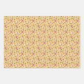 Multi Floral on Yellow Geschenkpapier Set (Vorderseite 2)