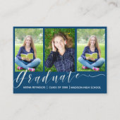 Multi-Foto 2025 Graduation Party Mini Einladung (Vorderseite)