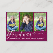 Multi-Foto 2025 Graduation Party Mini Einladung (Vorderseite)