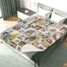 Multi Foto 48 Picture Grid Collage White