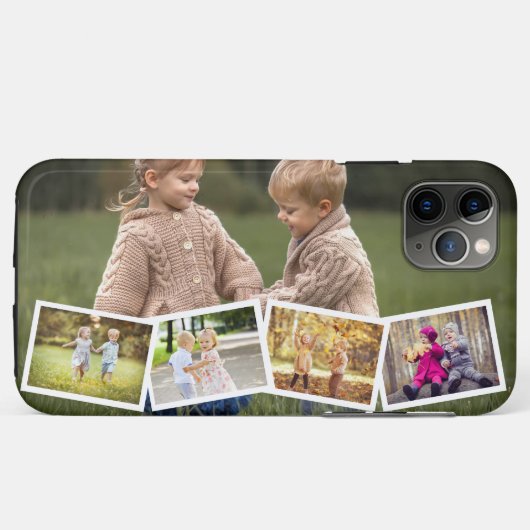 Multi Foto 5 Bilder Zick Zack Collage Horizontal Case-Mate iPhone Hülle (Rückseite (Horizontal))