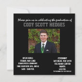 Multi-Foto Abschluss-Einladung Einladung (Rückseite)