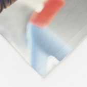 Multi-Foto-Abschluss für moderne staubblaue Skript Fleecedecke (Ecke)