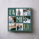 Multi-Foto-Aquamarin Foliendrucke<br><div class="desc">Poster bietet moderne Foto-Uni und Mama in Folie.</div>