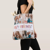 Multi Foto bunt lustige Typografie beste Freunde Tasche (Von Nahem)