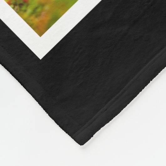 Multi Foto Collage 7 Bilder Schwarz Moderne Fleecedecke (Ecke)