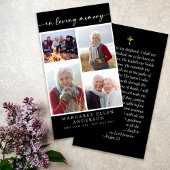 Multi Foto Collage Beerdigungskarte