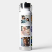 Multi-Foto Collage Beste Oma je personalisiert Trinkflasche (Vorderseite)
